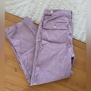 Madewell Mauve Buttoned Pants